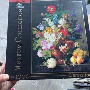 Clementoni Museum Collection Van Dael Bowl of Flowers 1000 Pc Puzzle - Complete